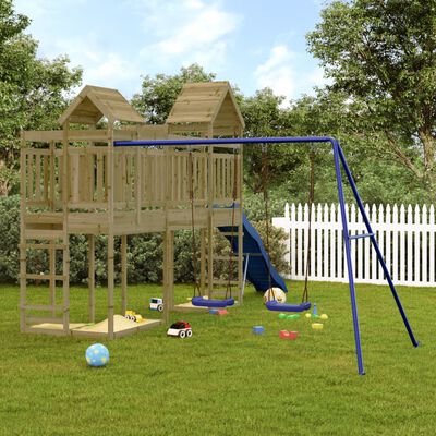 slide and swing set