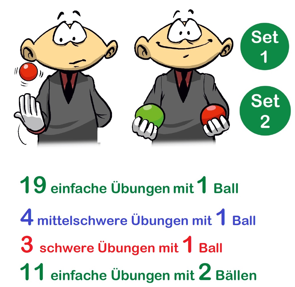 1- und 2-Ball-Übungen