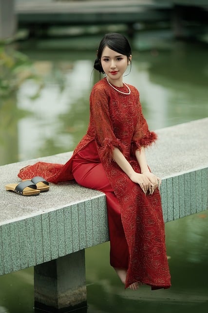 woman, dress, fashion